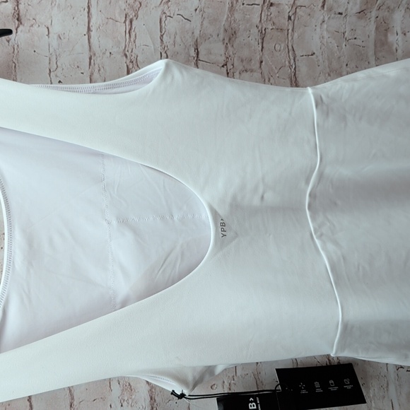 YPB White Athletic Mini Dress Medium New Nwt - Picture 6 of 7